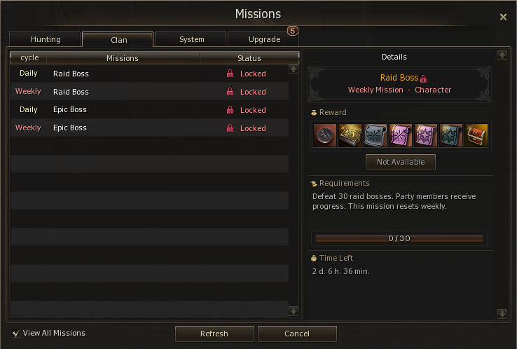 L2Vex Clan missions