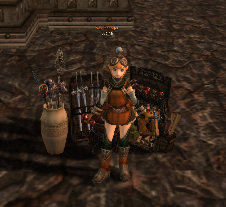 Ludina Vex Manager in town